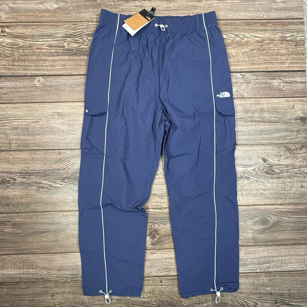 The North Face Mens LARGE 2000s Boreas‎ Hike Pant Lunar Blue Cargo WindWall NEW